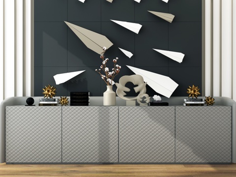  新古典装饰柜3d模型 