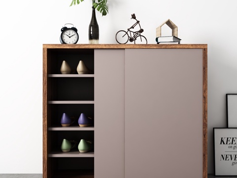  现代鞋柜鞋子饰品模型3d模型 