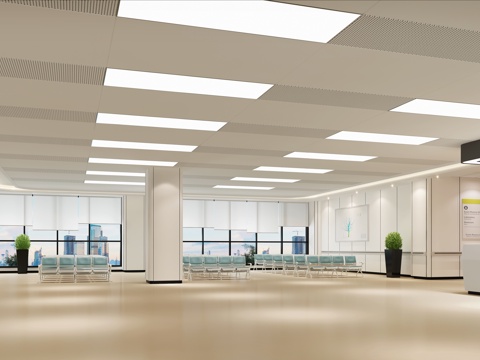  北欧医院 VIP就诊等候区3d模型 