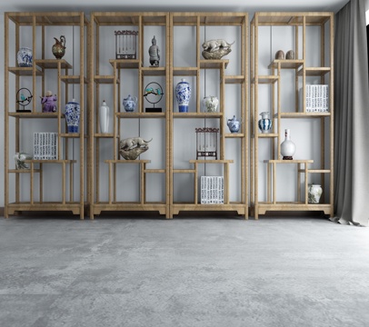  新中式博古架3d模型 