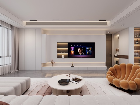  現(xiàn)代客餐廳3d模型 