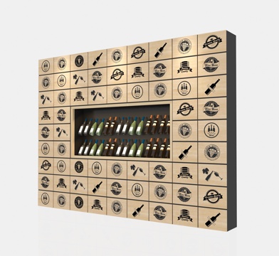  现代红酒柜装饰柜展示柜3d模型 