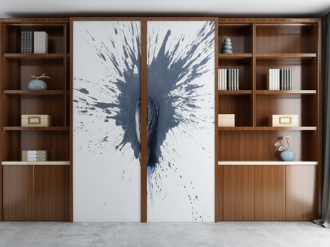  新中式家具装饰柜3d模型 