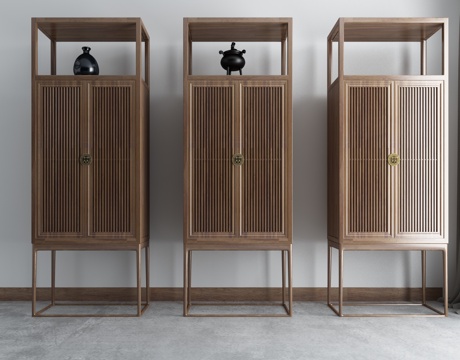  新中式禅意家具组合3d模型 