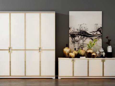  现代玄关柜 电视柜3d模型 