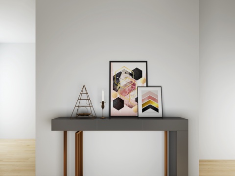  现代玄关端景台3d模型 