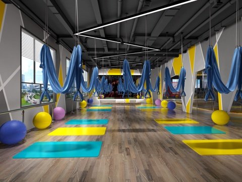  工业风操房3d模型 