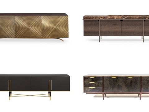  现代电视柜 玄关柜 边柜3d模型 