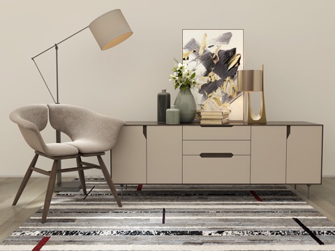  后现代电视柜组合3d模型 