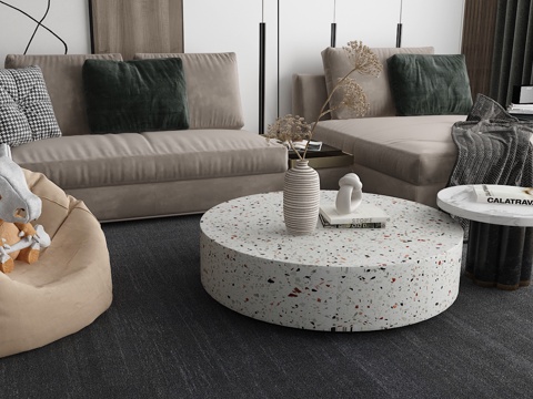  北欧沙发组合3d模型 