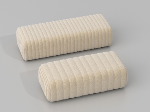  沙发凳 换鞋凳 床尾凳 脚踏su模型 