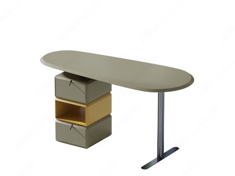  現(xiàn)代書桌3d模型 