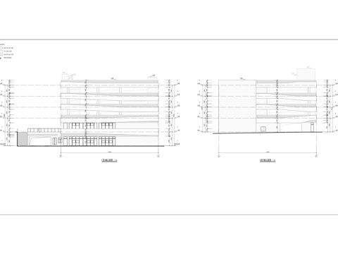  综停车楼工程建筑施工图cad施工图 