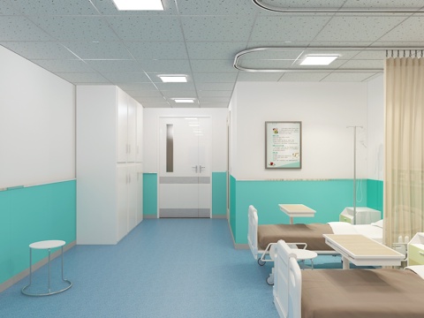  医院普通病房 VIP病房3d模型 