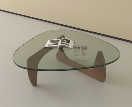  现代茶几 玻璃茶几 异形茶几3d模型 