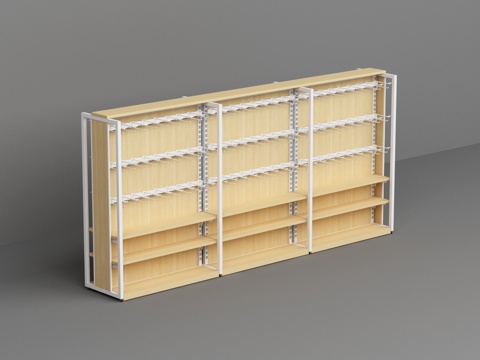  超市便利店挂件货架3d模型 