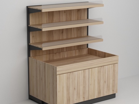  超市鸡蛋展示货架3d模型 