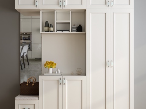  现代鞋柜 鞋子 摆件3d模型 