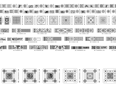  木制雕花CAD图cad施工图 
