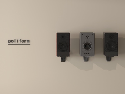  壁挂音箱 音响su模型 