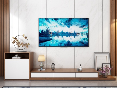  新中式电视柜 斗柜3d模型 