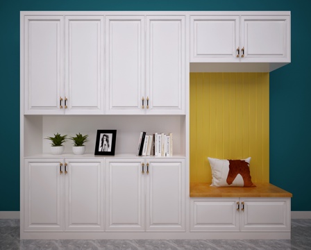  现代鞋柜3d模型 