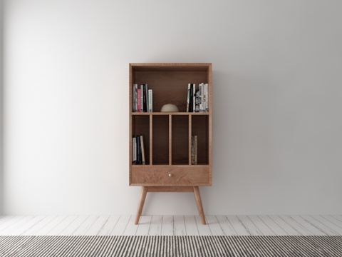  现代装饰柜摆件3d模型 