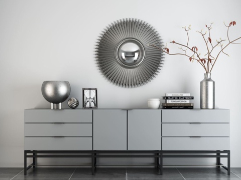  现代边柜模型3d模型 