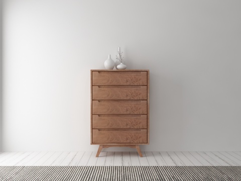  现代装饰柜摆件组合3d模型 