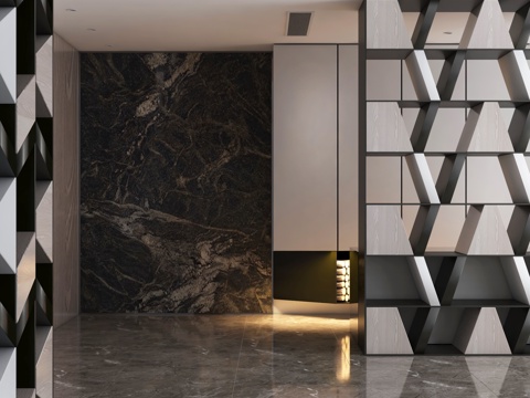  现代衣柜 装饰柜3d模型 