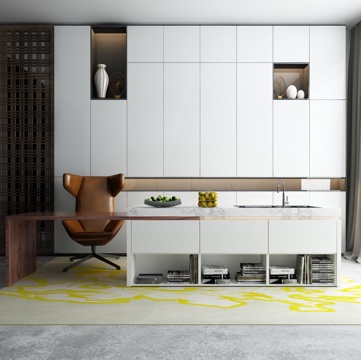  现代装饰柜组合3d模型 