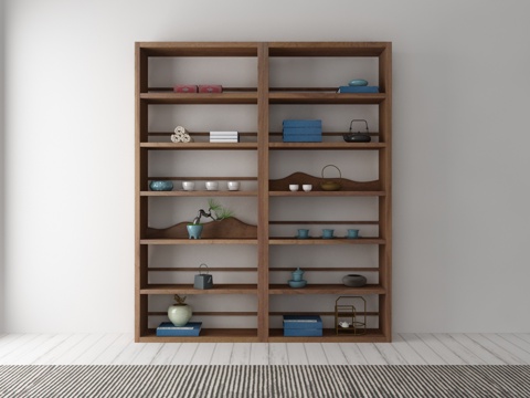  中式风格装饰柜3d模型 