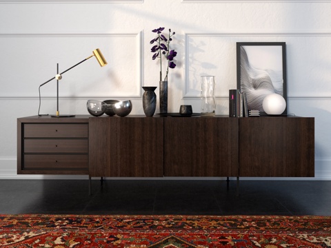  现代装饰品子装饰品组合3d模型 