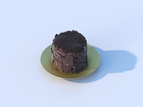  蛋糕 巧克力蛋糕su模型 