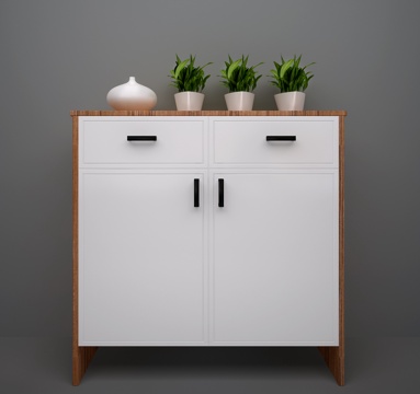  现代鞋柜 餐边柜3d模型 