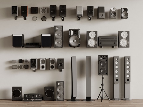  现代音响su模型 