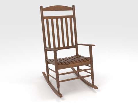  摇椅 木椅 休闲椅 椅子3d模型 