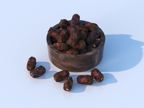  红枣 坚果 干果 食物 零食su模型 