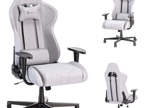  现代意式布艺电脑椅 办公椅3d模型 