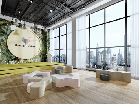  工业风儿童活动室模型3d模型 