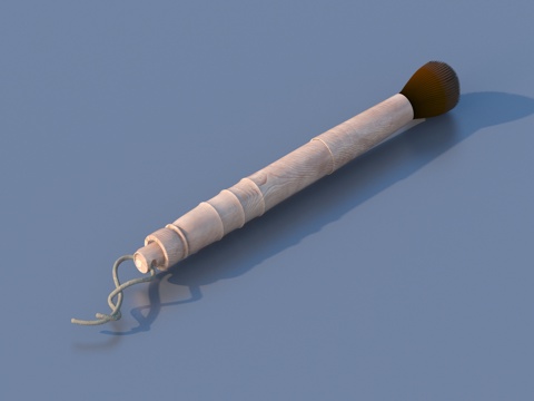  毛刷 茶具 小品su模型 