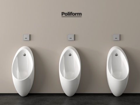  小便池 小便斗 尿斗 小便器su模型 