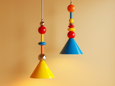 吊灯 多巴胺 卡通3d模型