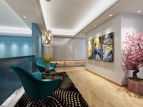  现代医院牙科诊室 牙科口腔3d模型 