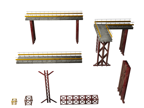  工厂设施 工业资产 工业管道3d模型 