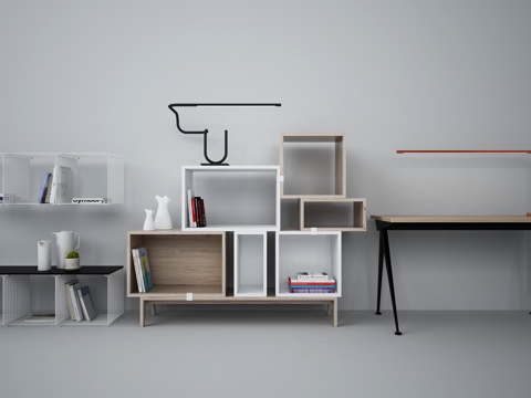  北欧电视柜3d模型 