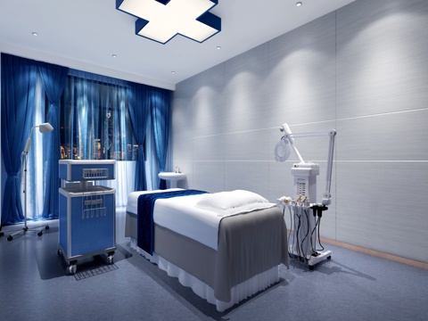  整形美容治疗室3d模型 