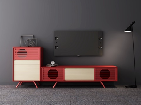  joooi家居 北欧时尚电视柜视听柜组合3d模型 