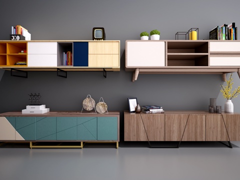  现代电视柜 中式电视柜 北欧电视柜 实木电视柜3d模型 