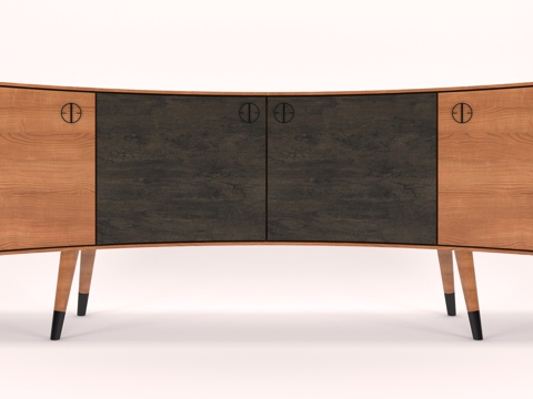  现代电视柜3d模型 